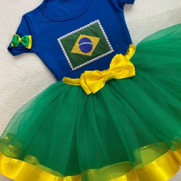 Roupa do Brasil Infantil Time Copa do Brasil Blusa da Copa