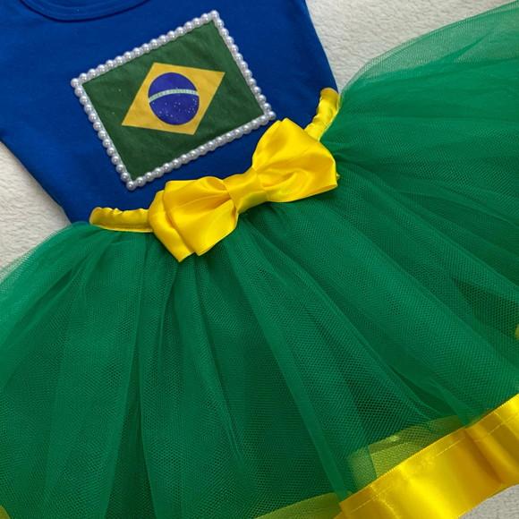 Roupa do Brasil Infantil Time Copa do Brasil Blusa da Copa