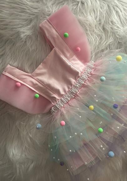Vestido Circo Rosa Infantil