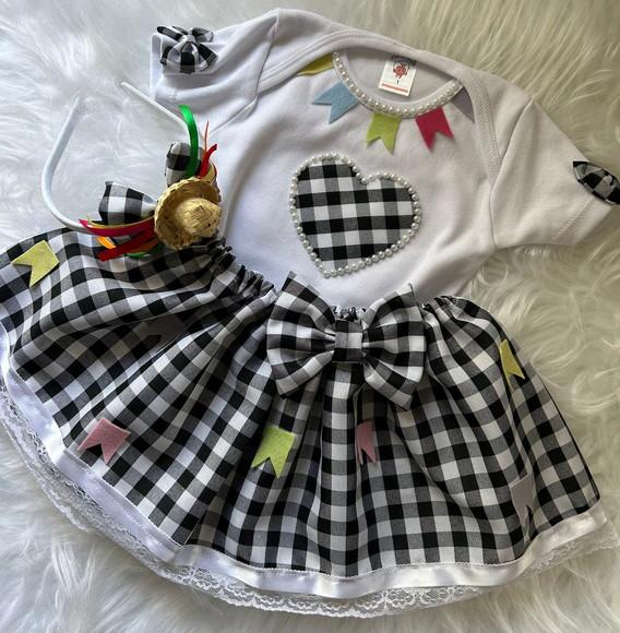 Vestido de Festa Junina Infantil