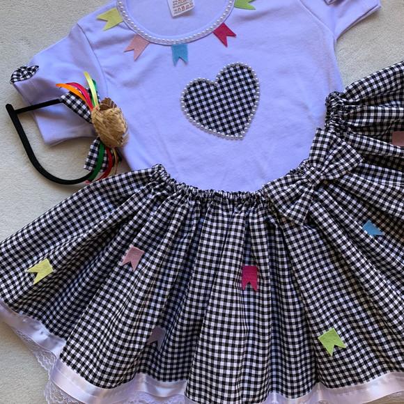 Vestido de Festa Junina Roupa Caipira