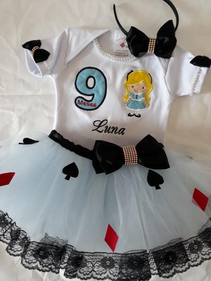 Vestido Festa Fantasia Alice no País das Maravilhas