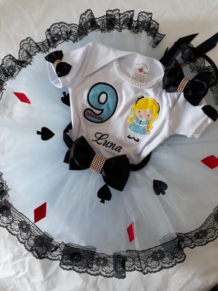 Vestido Festa Fantasia Alice no País das Maravilhas