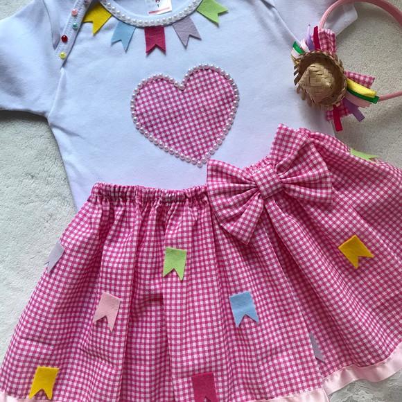 Vestido Festa Junina Infantil Quadrilha