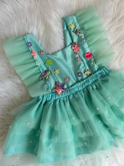 Vestido Fundo do Mar Sereia Romper