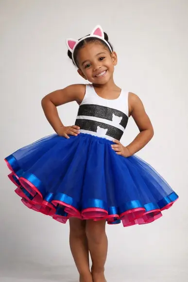 Conjunto Tutu Aniversário Casa Mágica da Gabby Fantasia Gabb