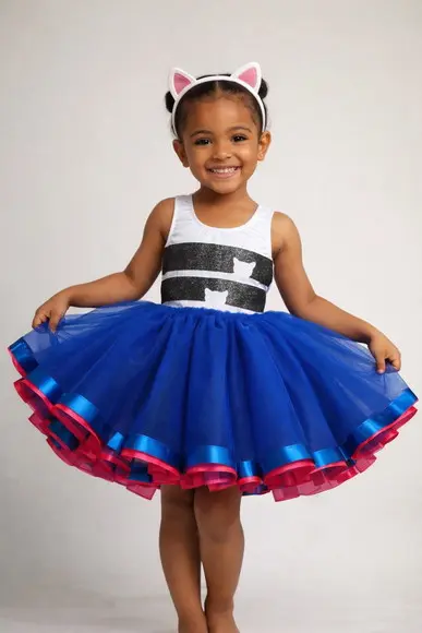 Conjunto Tutu Aniversário Casa Mágica da Gabby Fantasia Gabb