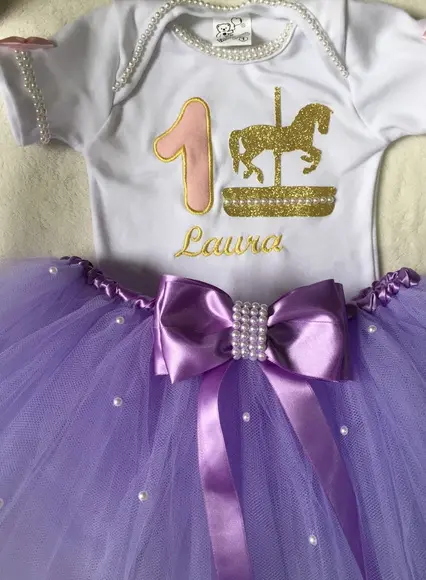 Fantasia Carrossel Lilas ou Rosa