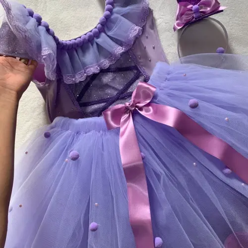Fantasia Circo Lilas Menina Palhacinha