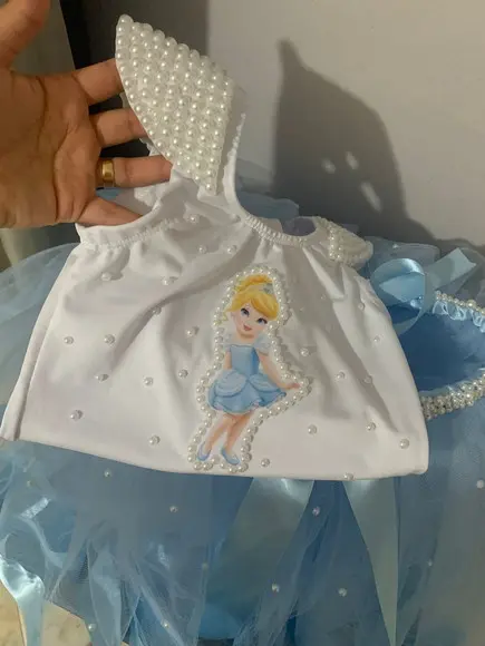 Fantasia Cinderela Menina Infantil Aniversario