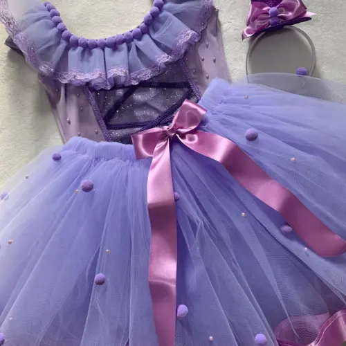 Fantasia Circo Lilas Menina Palhacinha