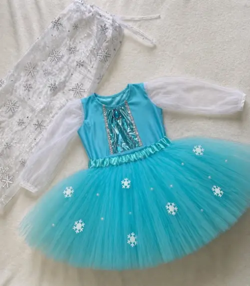 Fantasia Elsa Frozen Menina Infantil Aniversario