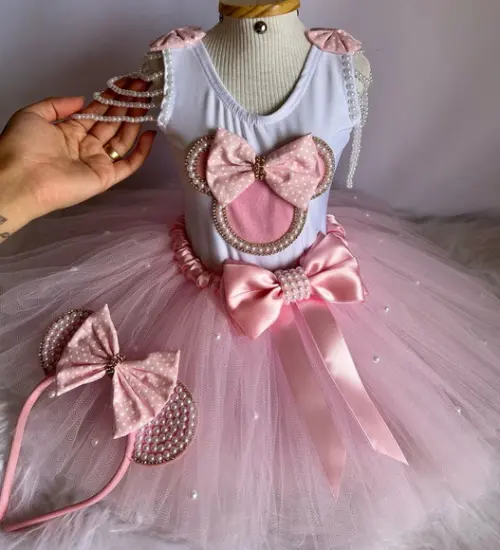 Fantasia Minnie Infantil Vestido Disney