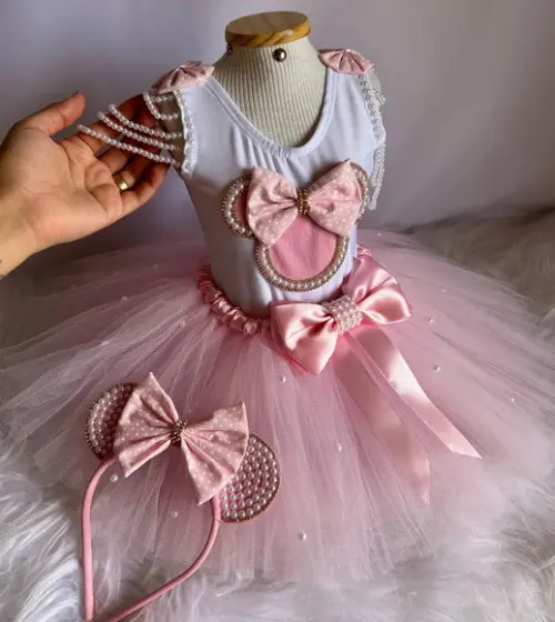 Fantasia Minnie Infantil Vestido Disney