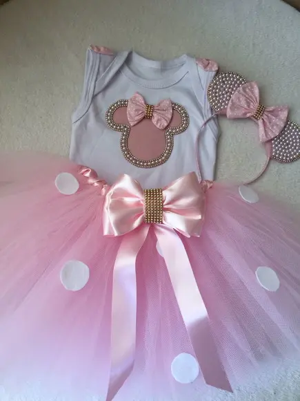 Fantasia Minnie Rosa ou Vermelha