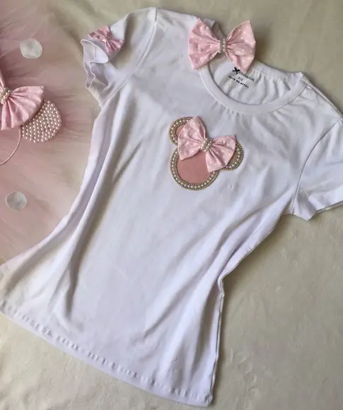 Fantasia Minnie Rosa Luxo Completo
