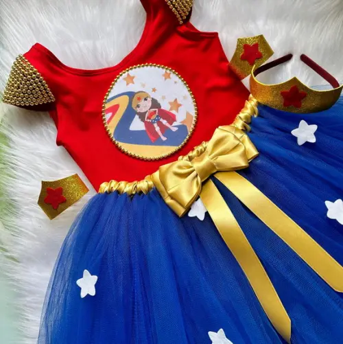 Fantasia Mulher Maravilha Tutu