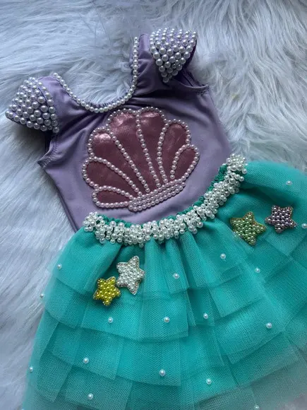 Fantasia Sereia Concha Infantil