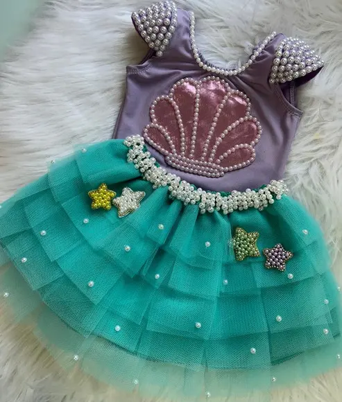 Fantasia Sereia Concha Infantil