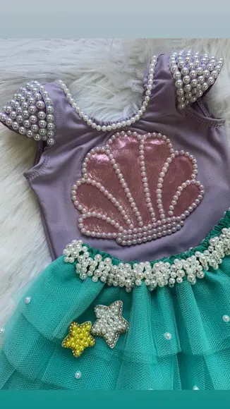 Fantasia Sereia Concha Infantil