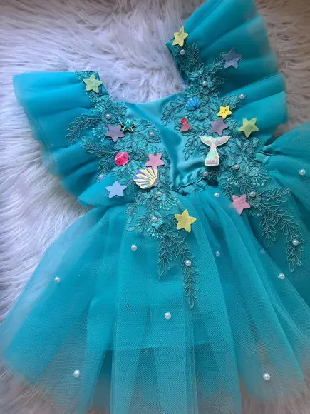Romper Fundo do Mar Sereia Infantil