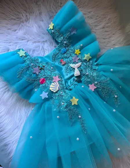 Romper Fundo do Mar Sereia Infantil