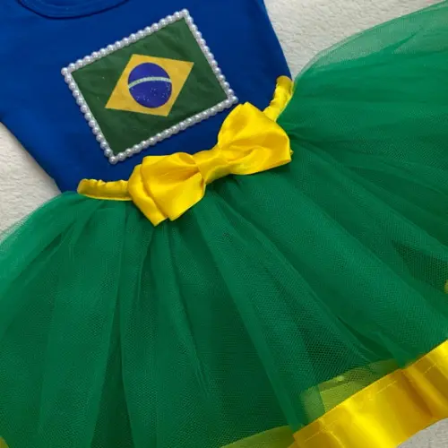 Roupa do Brasil Infantil Time Copa do Brasil Blusa da Copa