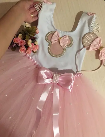 Roupa Minnie Rosa Bebe