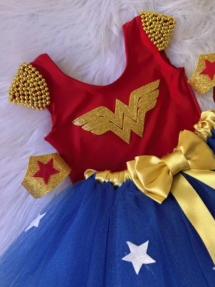 Roupa Mulher Maravilha Infantil