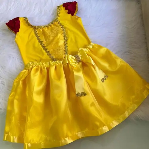 Vestido Bela e a Fera Infantil