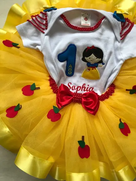 Vestido Branca de Neve Body e Saia