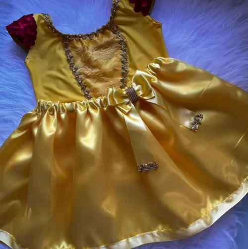 Vestido Bela e a Fera Infantil