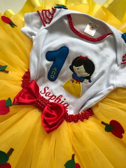 Vestido Branca de Neve Body e Saia