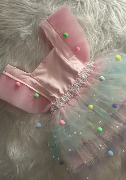 Vestido Circo Rosa Infantil