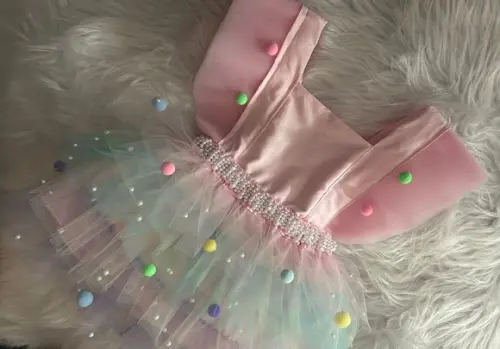 Vestido Circo Rosa Infantil