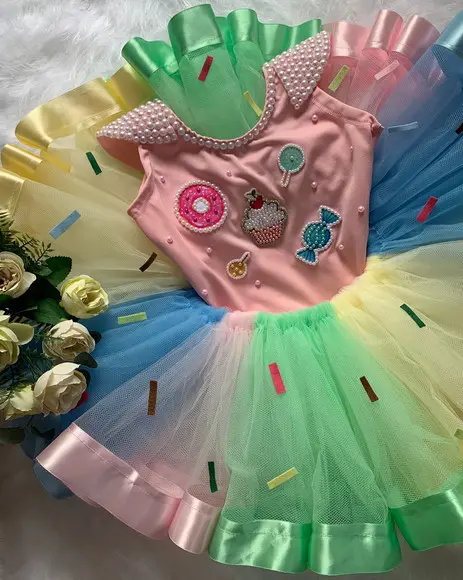 Vestido Doceira Confeiteira Minnie