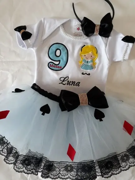 Vestido Festa Fantasia Alice no País das Maravilhas