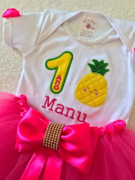 Vestido Frutinhas Festa Infantil