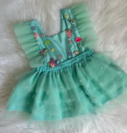 Vestido Fundo do Mar Sereia Romper