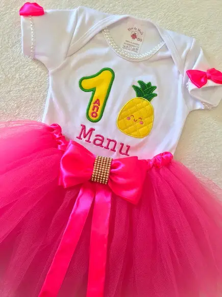 Vestido Frutinhas Festa Infantil