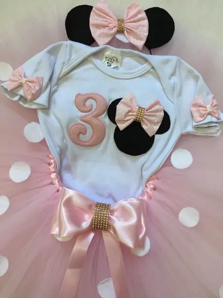 Vestido Minnie Rosa ou Vermelha