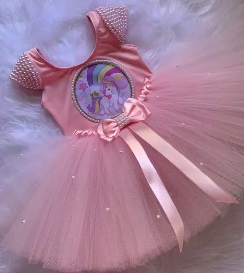Vestido Unicórnio Infantil Fantasia