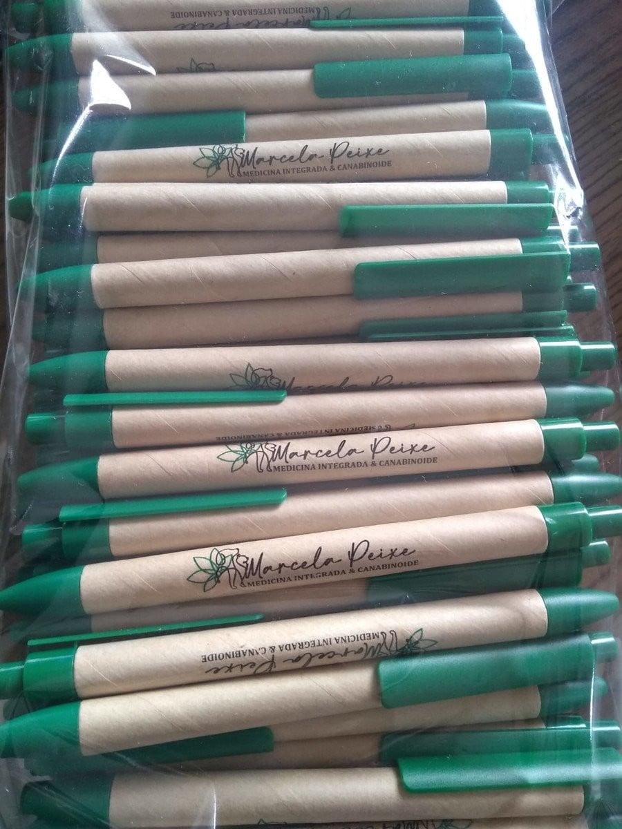 100 CANETAS ECOLÓGICAS PERSONALIZADAS