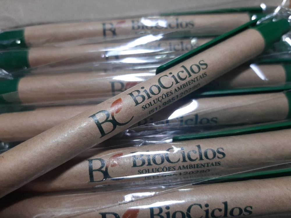 100 CANETAS ECOLÓGICAS PERSONALIZADAS