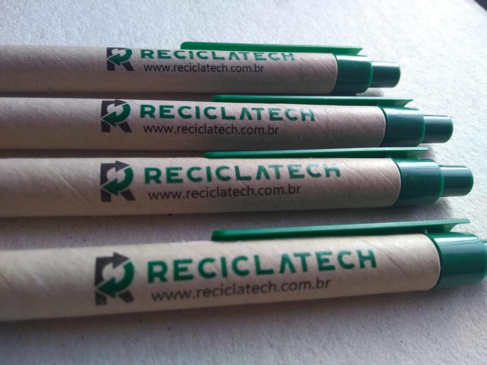 100 CANETAS ECOLÓGICAS PERSONALIZADAS