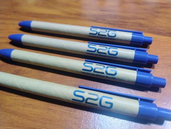 100 Canetas Ecológicas Personalizadas