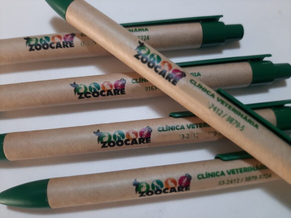 100 Canetas Ecológicas Personalizadas