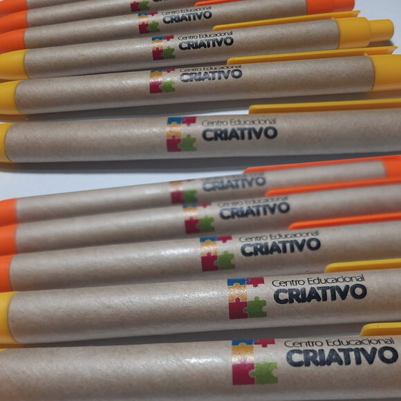 100 Canetas Ecológicas Personalizadas