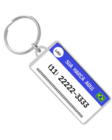 100 Chaveiros Personalizado com Sua Logo Frente e Verso
