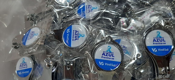 150 Chaveiros Cortador de Unha com Sua Logo